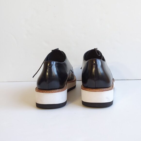 Vince Black Platform Loafers- women’s 8 1/2- fit like 9 - 9 1/2 - Picture 8 of 11